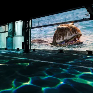 schwimmender T-Rex